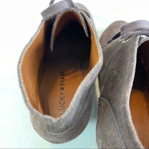 Lucky Brand Sway Suede Wedge Booties - Picture 10 of 14